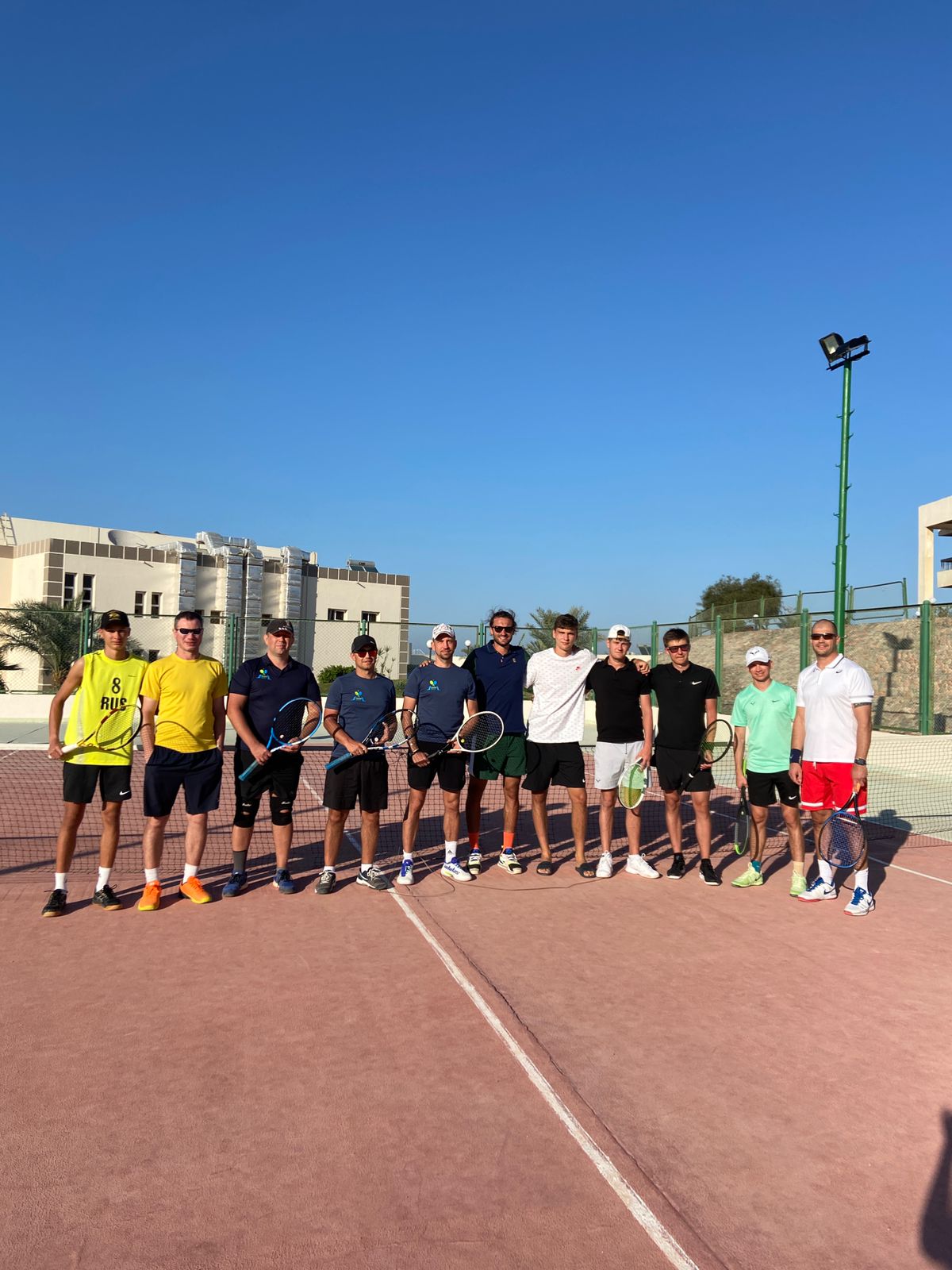 игроки в теннис на сборах в египте