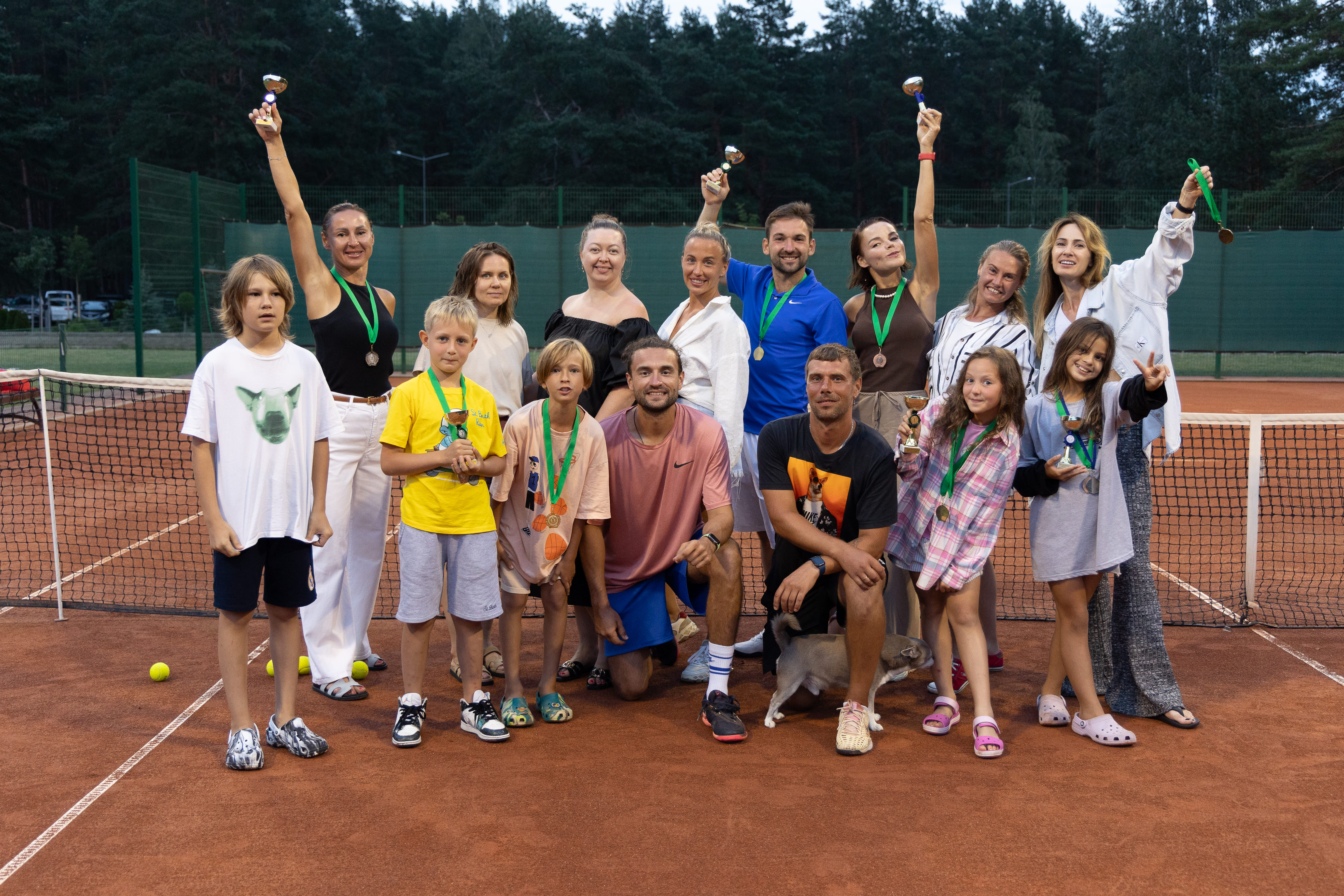 игроки в теннис на сборах